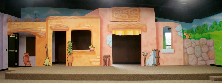 Bible Town Children's Ministry Theme Environment